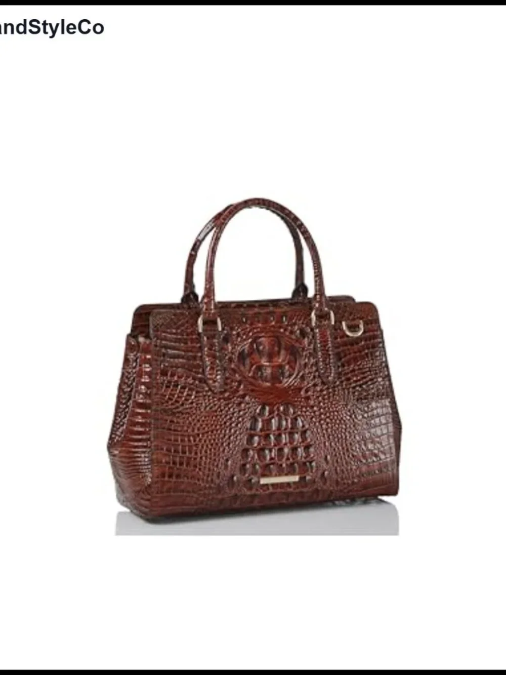 Small Leather Satchel with Zip Top and Adjustable Strap